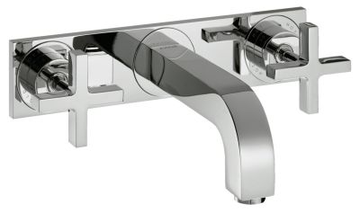Citterio 3-H.Mix.Wall Short Plate/Chr