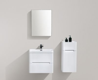 Venice 600 Double White Vanity Set