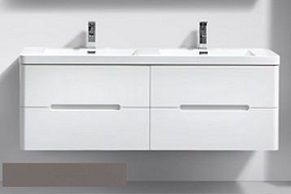 Venice 1500 Gloss Grey Four Draw Vanity Set 