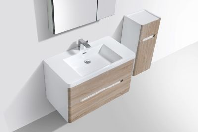 Venice 900 White Oak Double Draw Vanity Set
