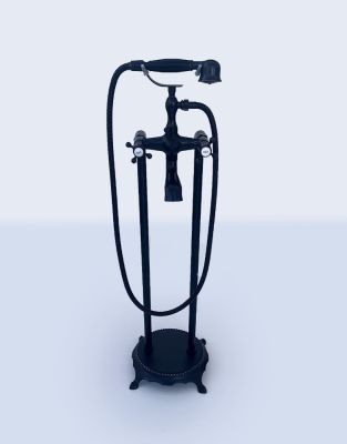 Bath Mixer Freestanding Black