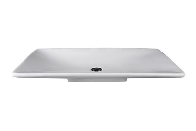 Liscio Countertop Basin Polished White 795x445x90mm