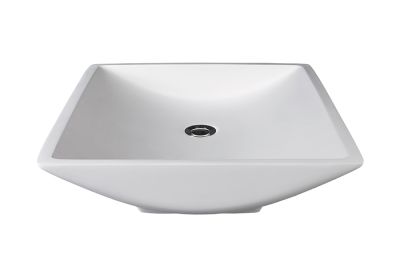 Magpie Countertop Basin Pearl White  470x495x100mm