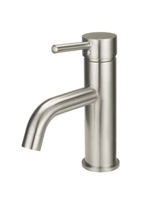 Petite Basin Mixer Short Basin Tap Brushed Nickel