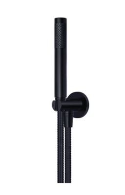 Portable Shower Set Handshower With Flexible Hose Matt Black