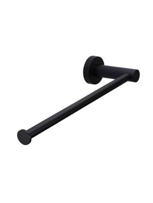 Round Guest Towel Rail - Matte Black 
