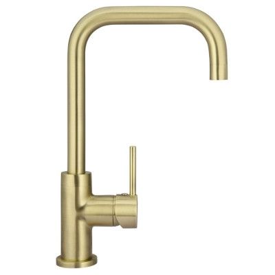 Round Kitchen Mixer Curved Tap - Tiger Bronze 