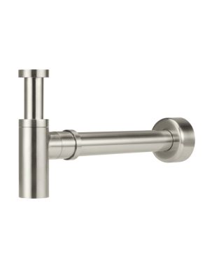 Round Bottle Trap - Brushed Nickel