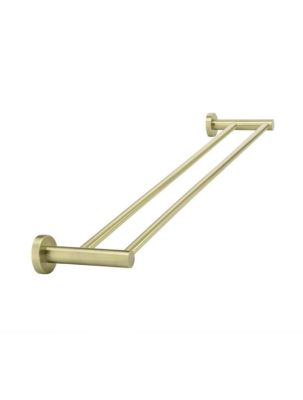 Round Double Towel Rail 600mm - Tiger Bronze