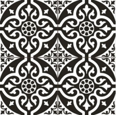 Chester Black 450x450x10mm Matt Porcelain (1,22m²m²/box)