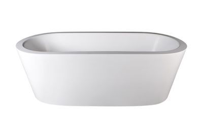 Perth Freestanding Bath Pearl White 1760x800x595mm