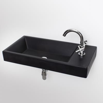 Roma Countertop Basin Black 740x360x90mm