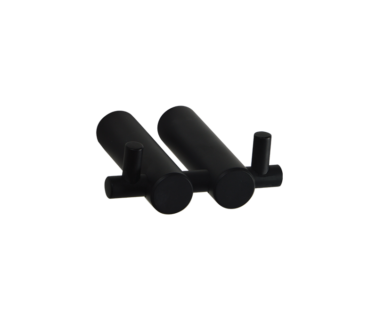 Accessories 88 Black Double Robe Hook 
