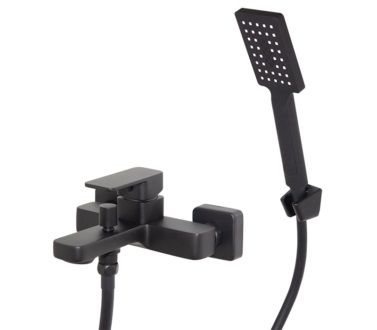 Shore Black Bath Mixer W/T std offset