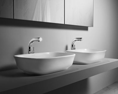 Amiata 60, rimless coutertop basin - COLOUR