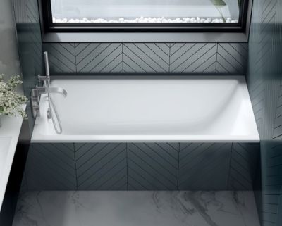 Kaldera 5 Built In Bath Polished White 1500x800x483mm 
