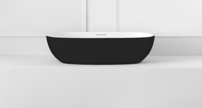 Barcelona 55 Countertop Basin Matt Black 546x329x139mm (RAL 000 20 00)
