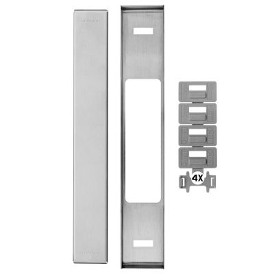 Venisio Slim 300 Channel Grid Set 300mm Brushed Steel